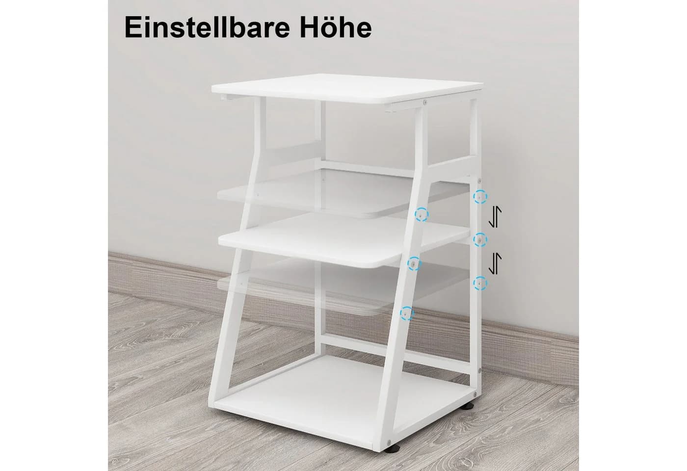 PUNCIA Druckertisch 3 Schichten 50x50cm Weiß - Bild 5