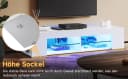 SONNI Lowboard TV Schrank Weiß Grifflos Bild 1