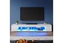 SONNI Lowboard TV Schrank Weiß Grifflos Bild 2