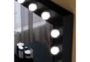 SONNI Schminktisch Modern Schwarz mit Spiegel, Hocker, Schublade, Kosmetiktisch, 3 Lichtmodi Bild 4