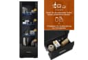 SONNI Glasvitrine Hochglanz Weiß LED-Beleuchtung 55x35x172 cm Bild 5