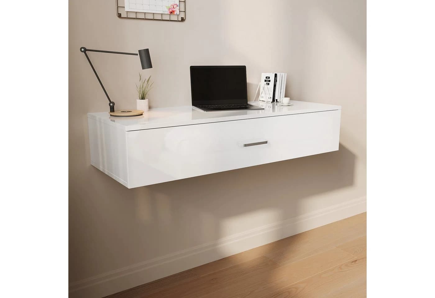 SONNI Schminktisch Hängender Schminktisch, Schreibtisch, Eingangskommode