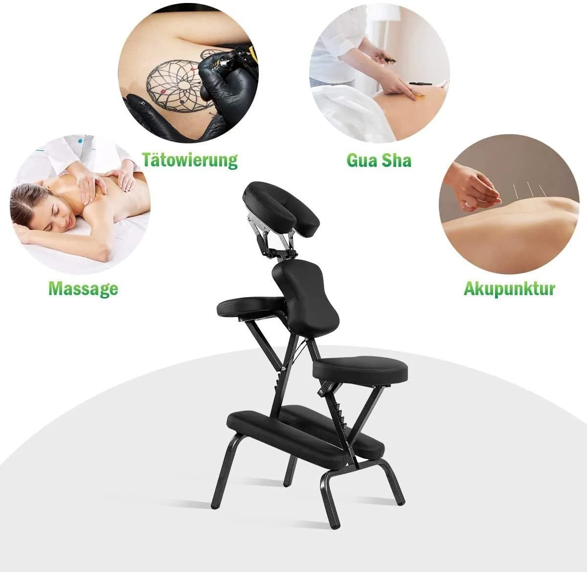 COSTWAY Massagesessel Tragbar Höhenverstellbar - Bild 4