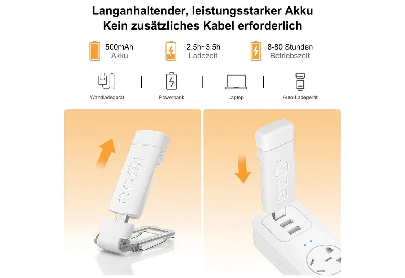 DESUO LED Leselampe Buch Klemme 3 Farbtöne 5 Helligkeit Einstellbar für Kinder - Bild 4