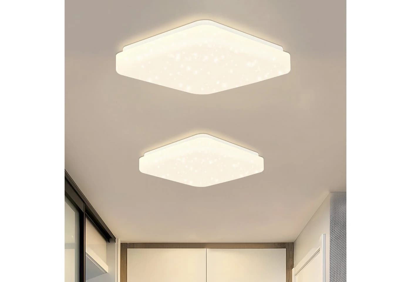 Nettlife LED Deckenleuchte Sternenhimmel Kinderzimmer 15W 21cm 3000K Weiß - Bild 2