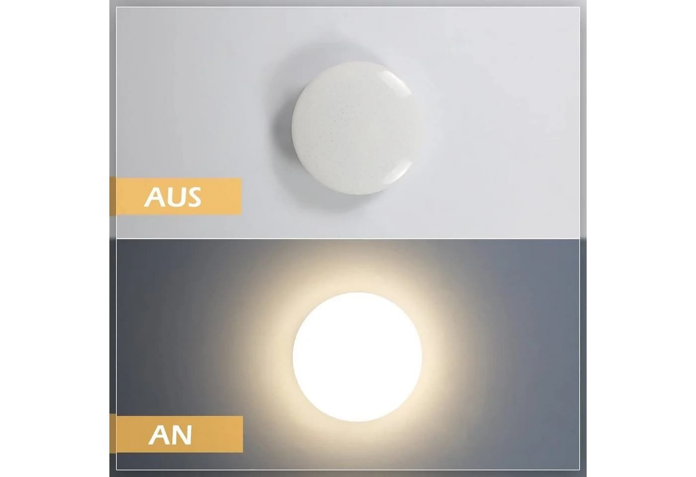 Nettlife LED Deckenleuchte Sternenhimmel 15W 3000K/4000K Weiß - Bild 4