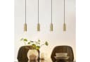 Nettlife Pendelleuchte 4-Flammig Holz Esstisch Höhenverstellbar LED wechselbar Gold Bild 2