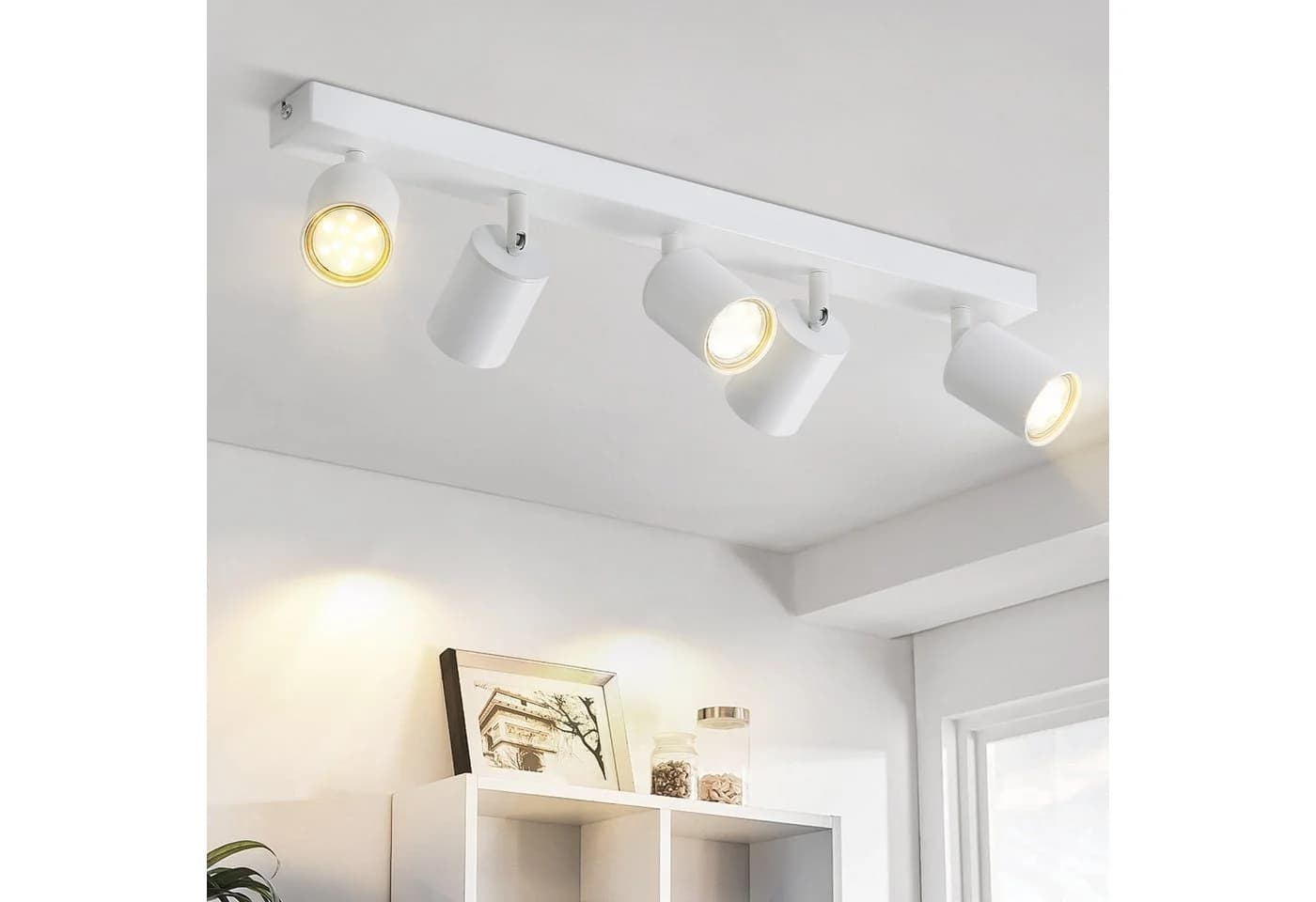 Nettlife Deckenstrahler Weiß GU10 LED wechselbar 350° schwenkbar - Bild 2