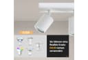 Nettlife Deckenstrahler Weiß GU10 LED wechselbar 350° schwenkbar Bild 5