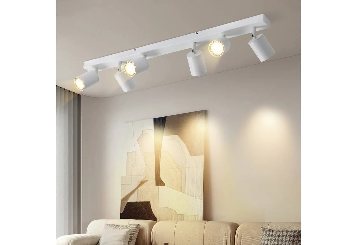 Nettlife Deckenstrahler Weiß GU10 LED wechselbar 350°