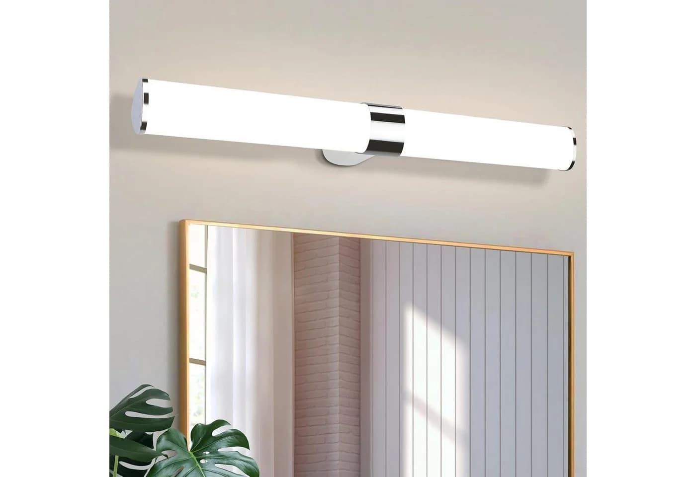 Nettlife LED Spiegelleuchte Chrom Wandlampe Neutralweiß - Bild 2