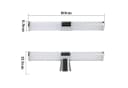 Nettlife LED Spiegelleuchte Chrom Wandlampe Neutralweiß Bild 4