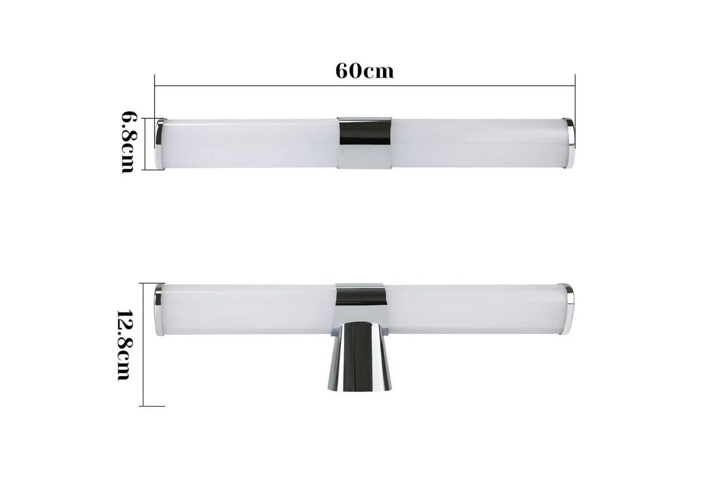 Nettlife LED Spiegelleuchte Chrom Wandlampe Neutralweiß - Bild 4
