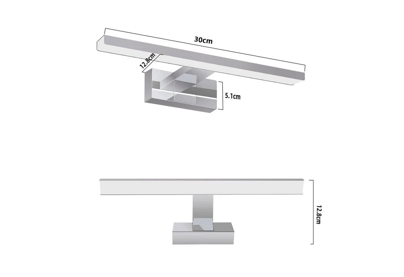 Nettlife LED Spiegelleuchte Bad 40cm Neutralweiß - Bild 4
