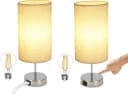 Nettlife Nachttischlampe Touch Dimmbar USB Ladefunktion LED Wechselbar Warmweiß Bild 2