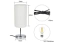 Nettlife Nachttischlampe Touch Dimmbar USB Ladefunktion LED Wechselbar Warmweiß Bild 4