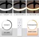 Nettlife LED Pendelleuchte Schwarz Modern Dimmbar Bild 1