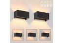 Nettlife LED Wandleuchte Schwarz Up und Down Außenlampe Bild 2