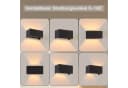 Nettlife LED Wandleuchte Schwarz Up und Down Außenlampe Garten Bild 4