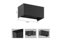 Nettlife LED Wandleuchte Schwarz Up und Down Außenlampe Garten Bild 5