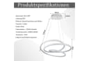 Nettlife LED Pendelleuchte Schwarz Dimmbar mit Fernbedienung Bild 4