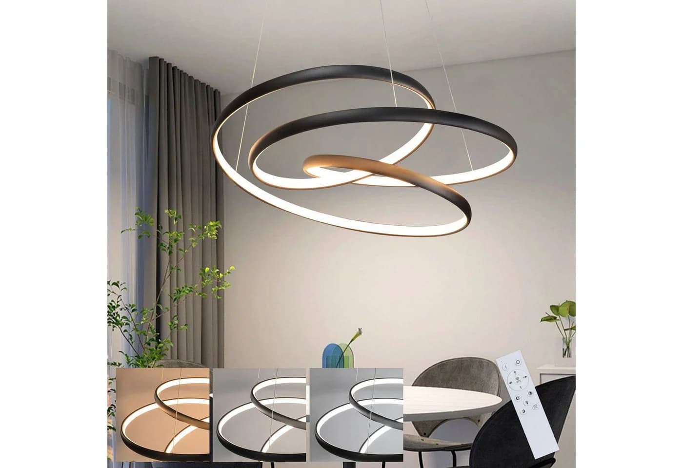 Moderne LED-Pendelleuchte in verschiedenen Farben - Bild 2