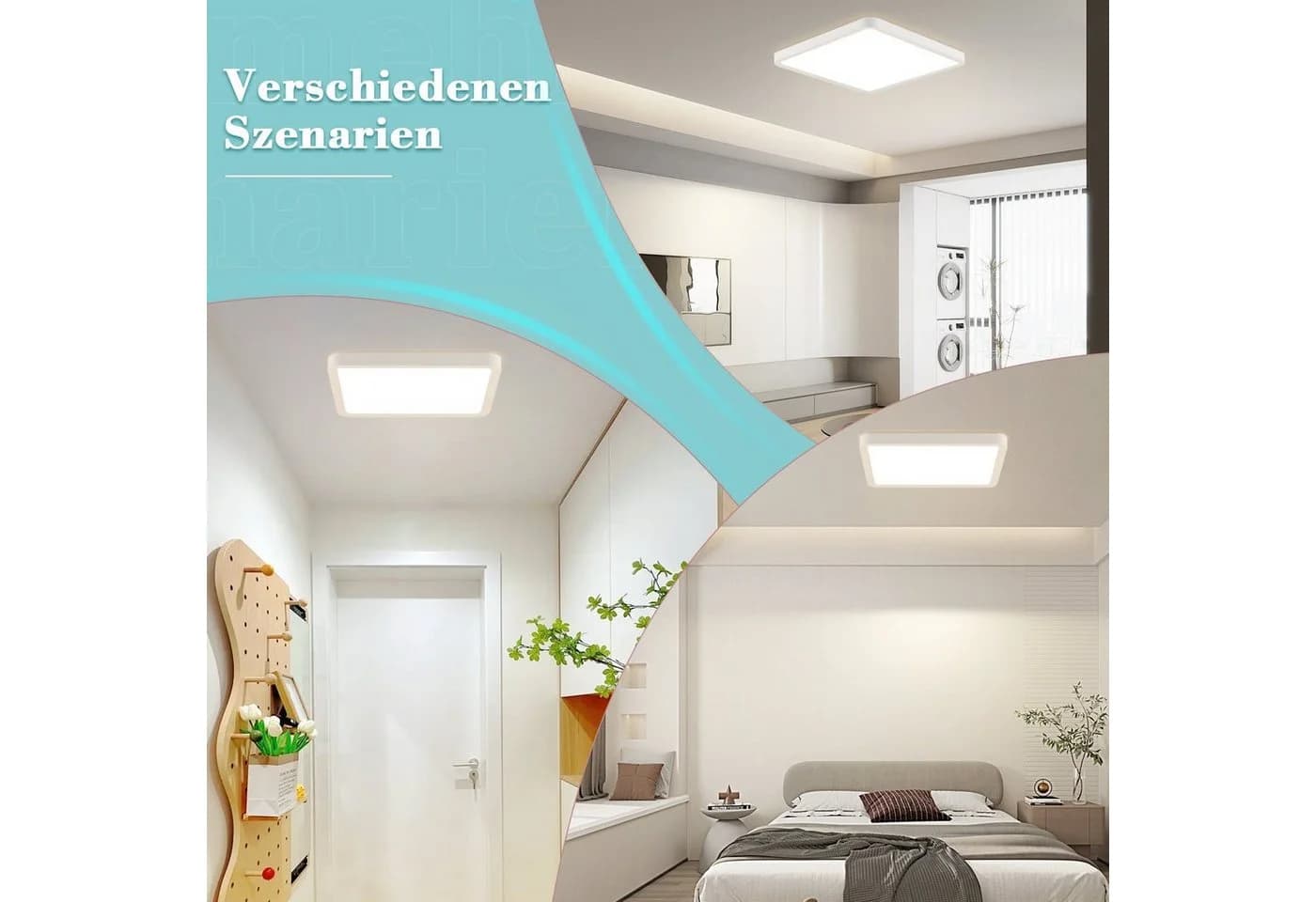 Nettlife LED Panel Deckenleuchte 23/30CM 18/21W Neutralweiß - Bild 4