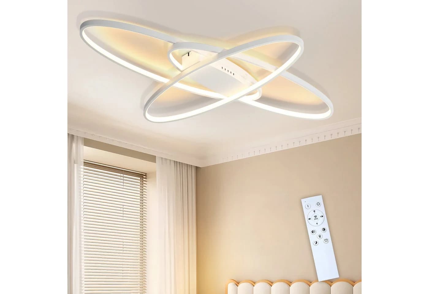 Nettlife LED Deckenleuchte Dimmbar Weiß 85x62x7cm - Bild 2