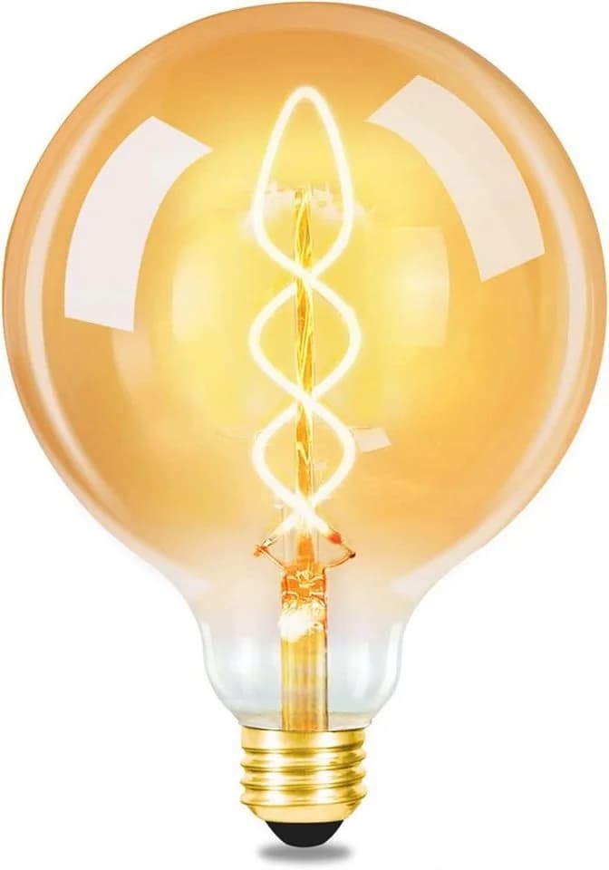 Nettlife LED E27 4W Edison Globelampen G125 Gold - Bild 2