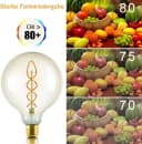 Nettlife LED E27 4W Edison Globelampen G125 Gold Bild 4