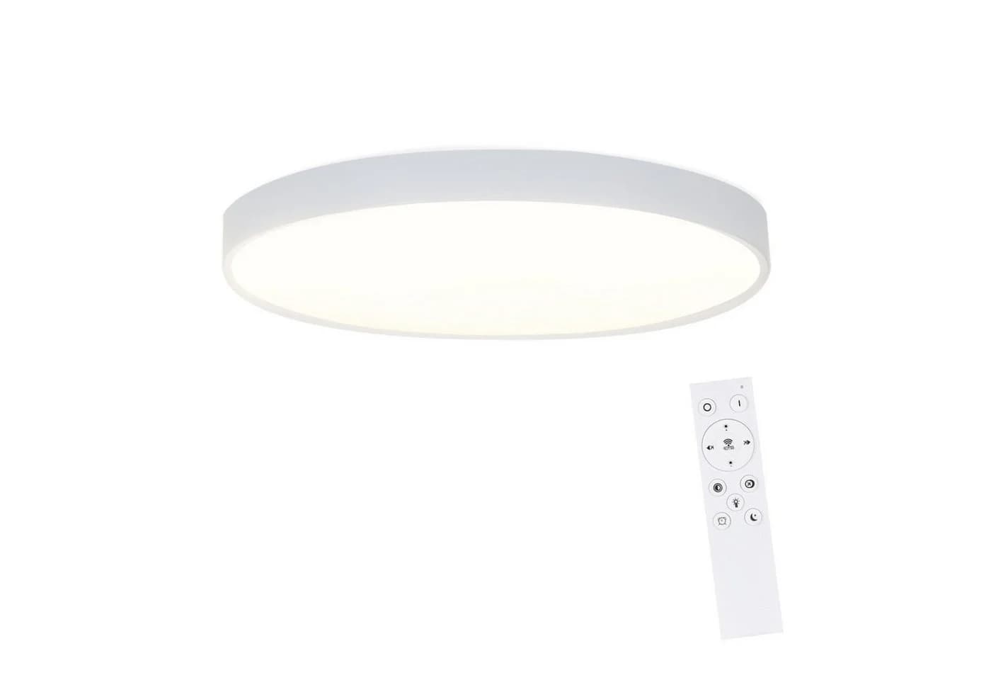 ZMH LED Deckenleuchte Dimmbar Schwarz Weiß 37cm