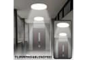 ZMH LED Deckenleuchte Dimmbar Schwarz Weiß 37cm Bild 4