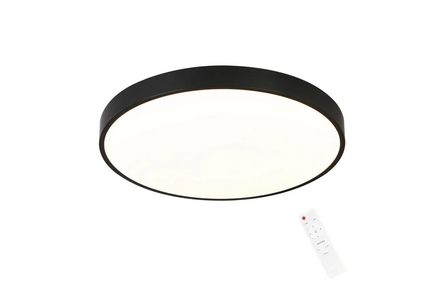 ZMH LED Deckenleuchte Dimmbar 37 cm Schwarz - Bild 1