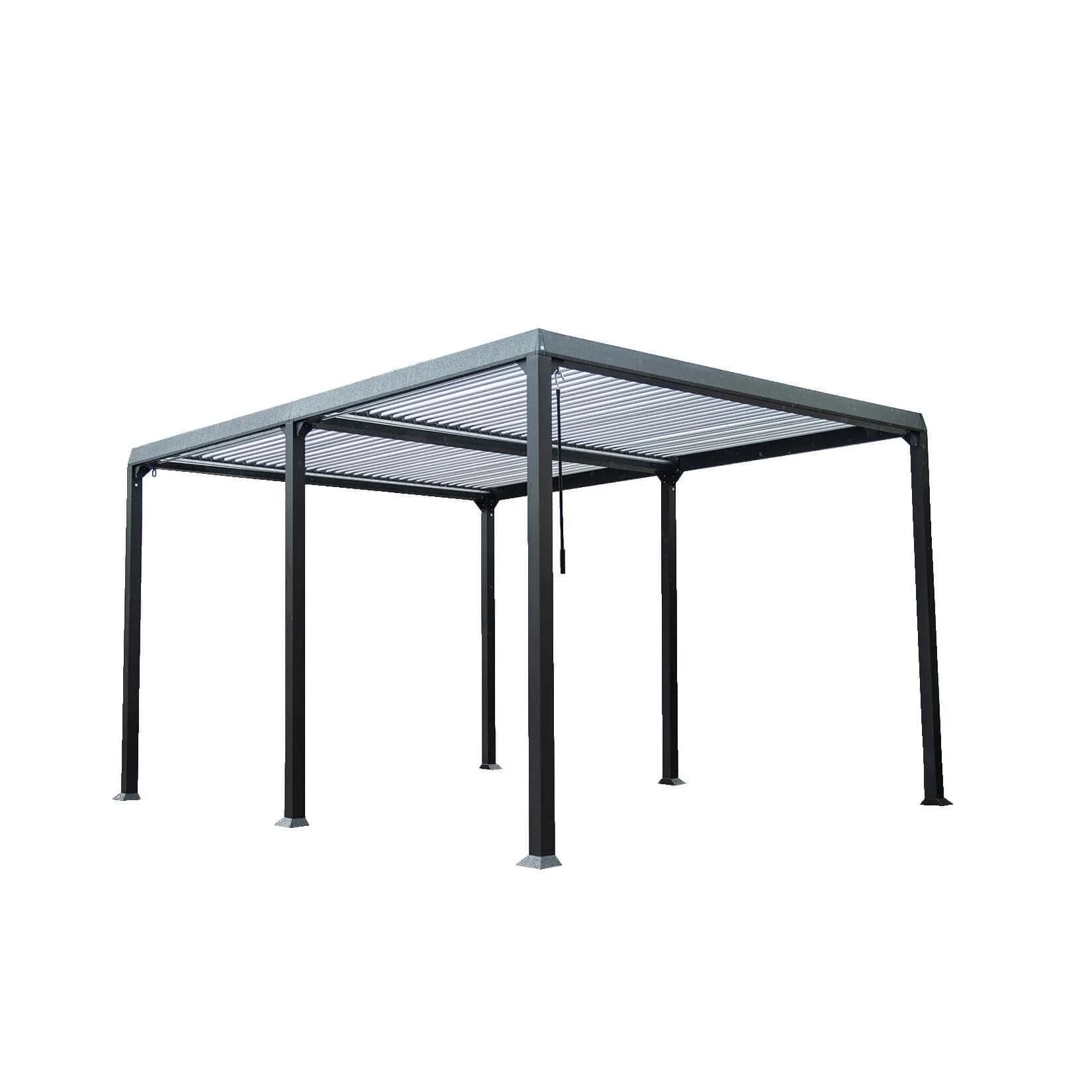 Marktkauf Lamellenpavillon 3x4 Outdoor Aluminium