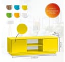 Aileenstore Lowboard Eyecatcher HiFi Kommode 140 cm Gelb Bild 1