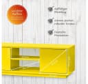 Aileenstore Lowboard Eyecatcher HiFi Kommode 140 cm Gelb Bild 5