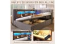 SeedWave Daybett Leinen-Polsterbett mit Stauraum & LED-Beleuchtung Grau Bild 4
