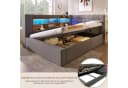 SeedWave Daybett Leinen-Polsterbett mit Stauraum & LED-Beleuchtung Grau Bild 5