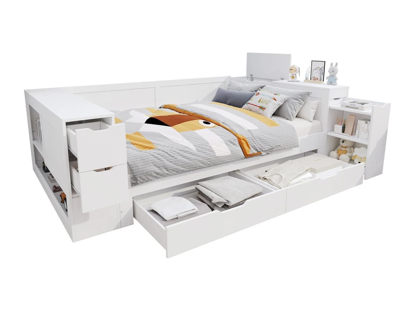 SeedWave Daybett Holzbett mit Stauraum und Schubladen - Bild 2