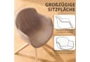 SeedWave Esszimmerstuhl drehbar 2er Set mit Armlehnen, Buchenholz, braun Bild 4