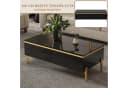 SeedWave Couchtisch Schwarz Hochglanz mit Schubladen Bild 3
