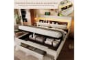 SeedWave Polsterbett Beige mit LED, Stauraum & Ladefunktion Bild 5