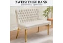 SeedWave Esszimmerbank Samt Beige/Gold Französischer Luxusstil Bild 4