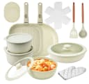 ElitVita Topf-Set 23-tlg. Beige Aluminiumguss Antihaft Bild 2