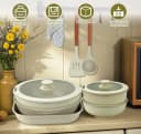 ElitVita Topf-Set 23-tlg. Beige Aluminiumguss Antihaft Bild 4