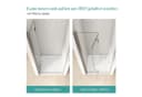 EMKE Dusch-Falttür Duschtür Duschabtrennung Rahmenlos Falttür Dusche Bild 5