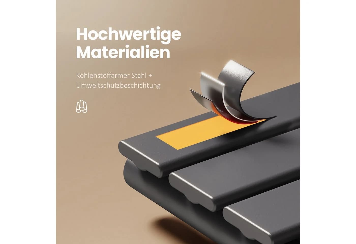 EMKE Badheizkörper Anthrazit Flachpaneelheizkörper Handtuchtrockner - Bild 3