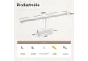 EMKE LED Spiegelleuchte Wandleuchte 40cm drehbar Badezimmer Kaltweiß Neutralweiß Bild 5