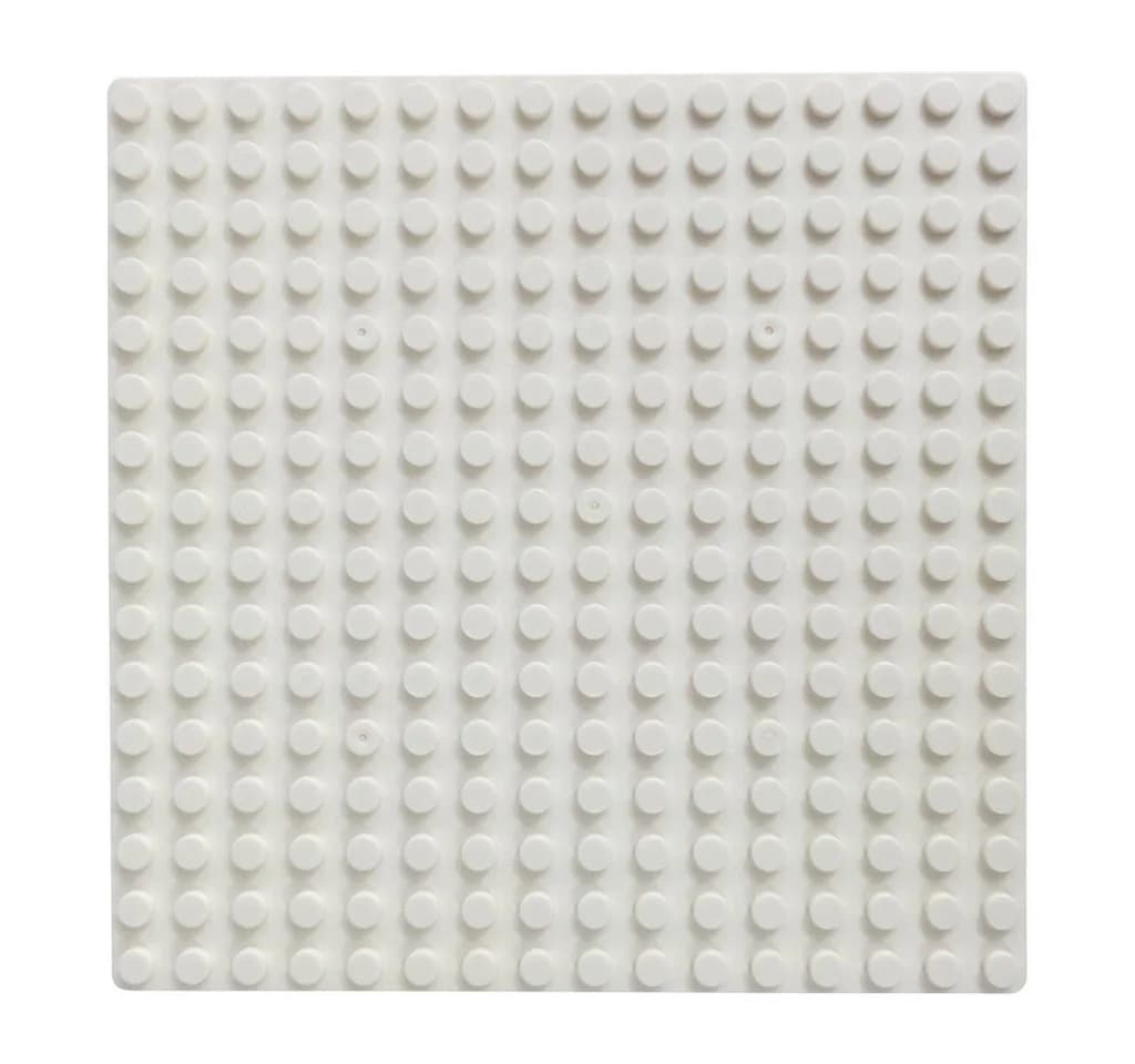 Katara 8er Grundbauplatten 16x16 Noppen 13 cm x 13 cm Konstruktionsspielsteine 8er Set Weiß
