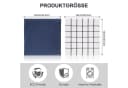 HUGERSTONE Geschirrtuch Set 8-tlg. 100% Baumwolle Blau Grau Bild 4